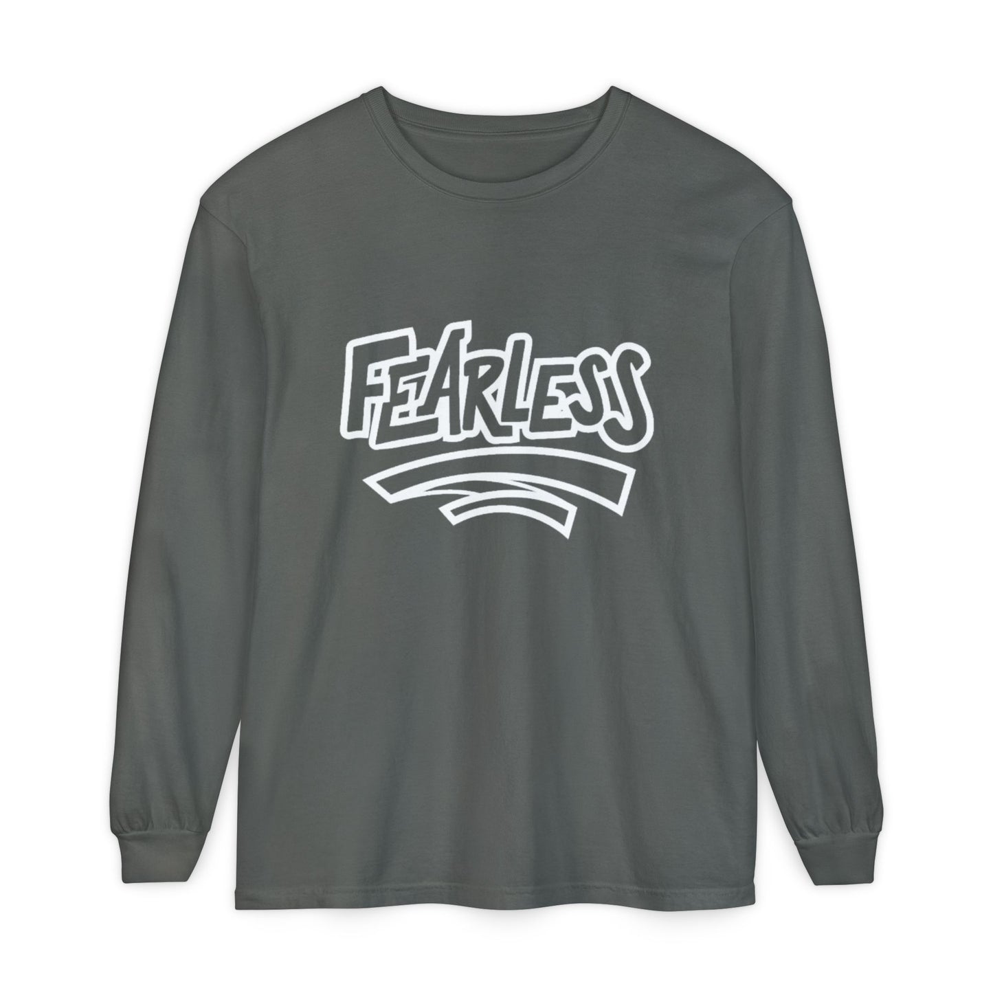 Fearless Unisex Long Sleeve T-Shirt - Garment-Dyed for Comfort