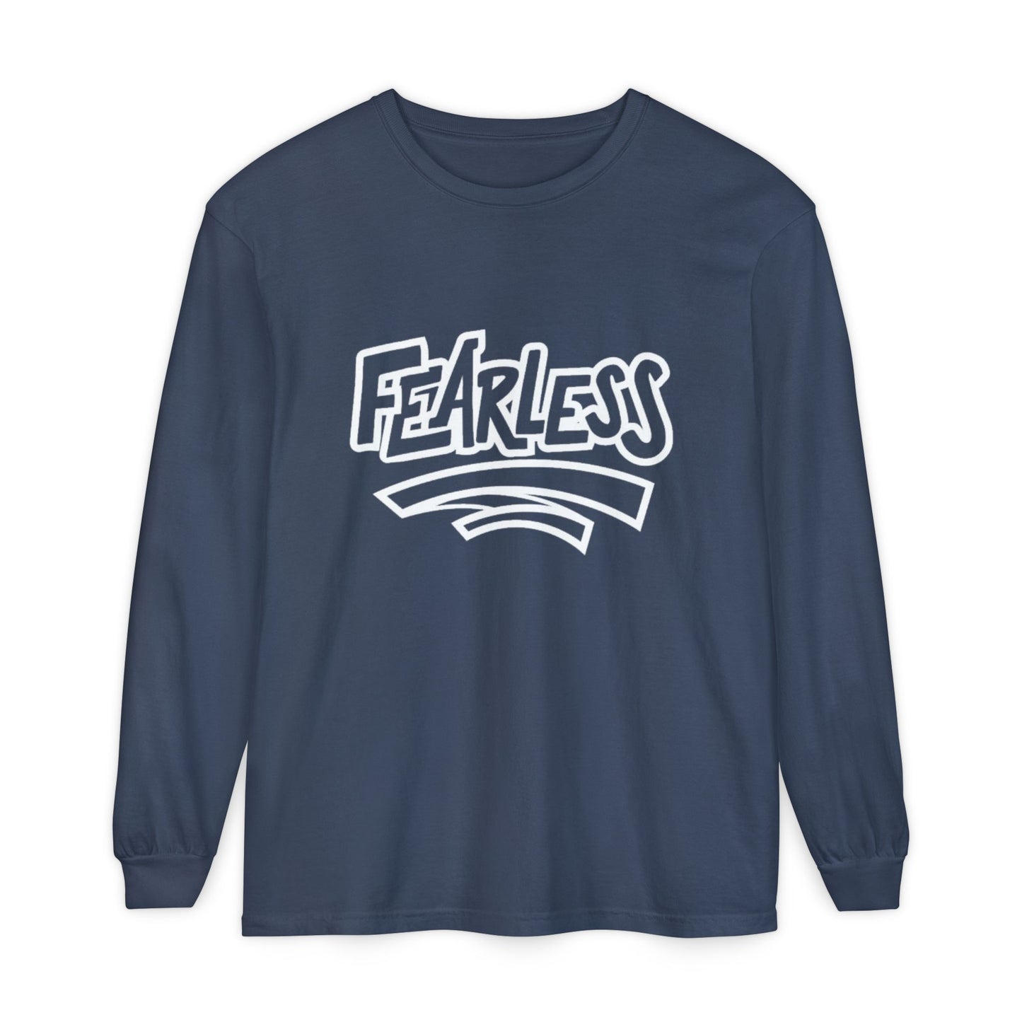 Fearless Unisex Long Sleeve T-Shirt - Garment-Dyed for Comfort