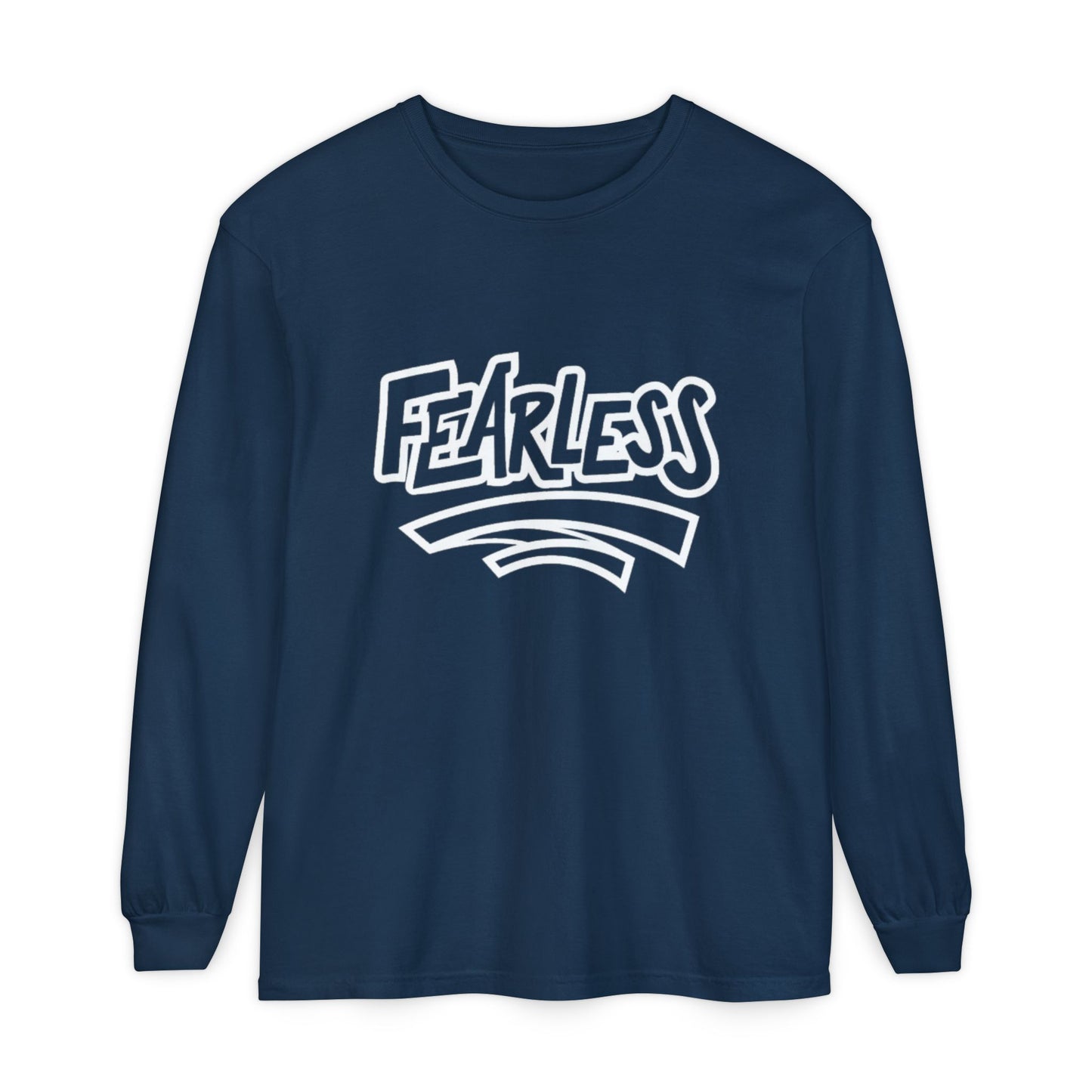 Fearless Unisex Long Sleeve T-Shirt - Garment-Dyed for Comfort