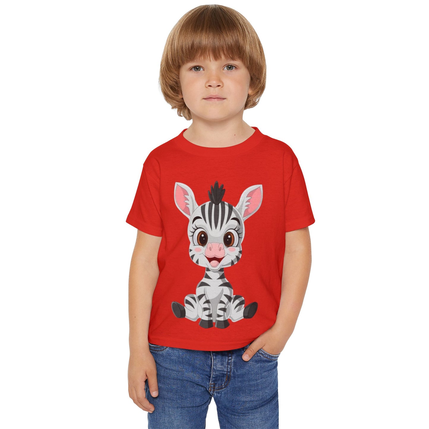 Cute Zebra Toddler T-Shirt - Adorable Animal Tee for Kids