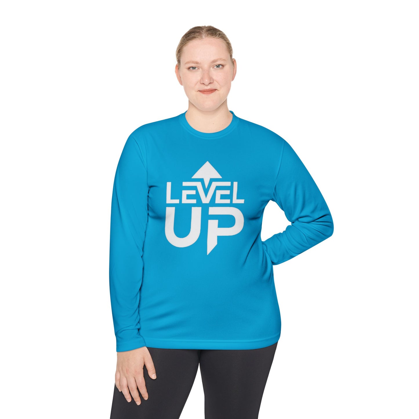 Level Up Unisex Lightweight Long Sleeve Tee - Perfect for Gamers and Achievers