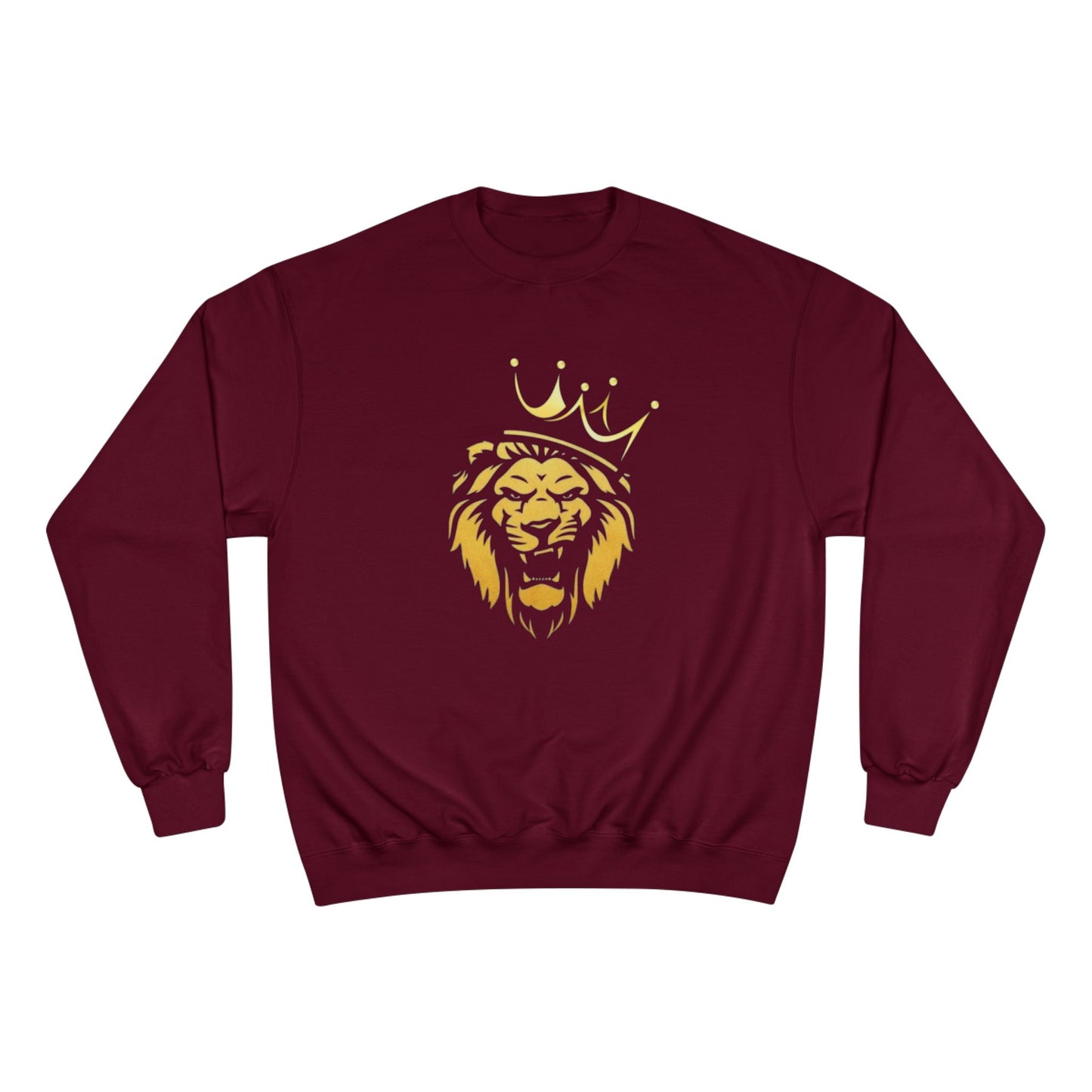 King of the Jungle Sweatshirt - Bold Lion with Crown Design