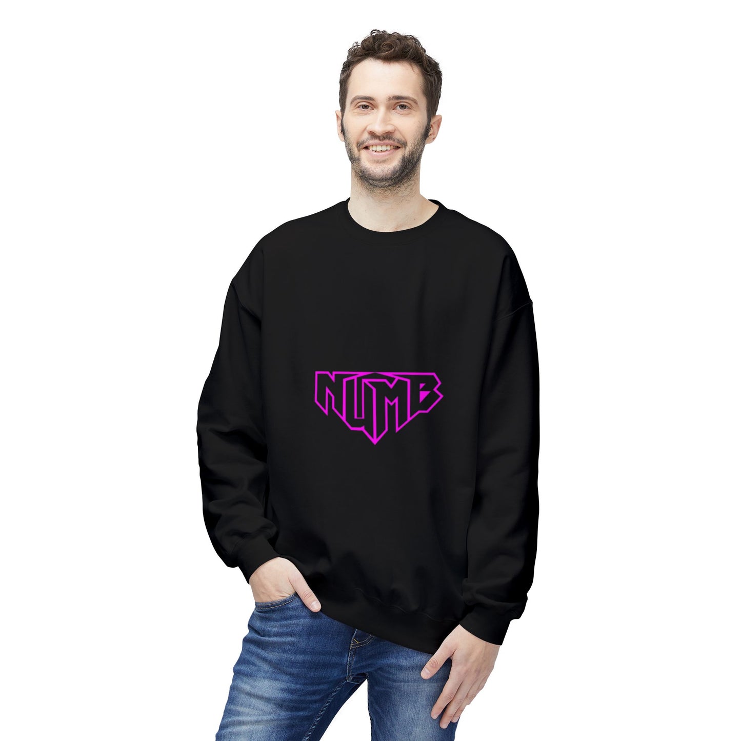 NUmb Graphic Unisex Fleece Crewneck Sweatshirt - Stylish & Comfortable