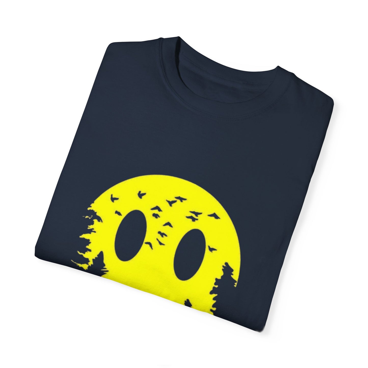 Happy Nature Smile T-Shirt - Unisex Garment-Dyed Tee for Outdoor Lovers