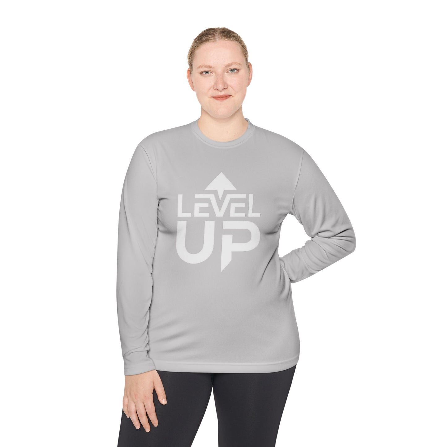 Level Up Unisex Lightweight Long Sleeve Tee - Perfect for Gamers and Achievers