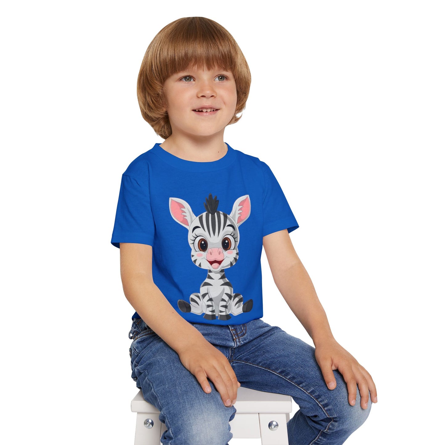 Cute Zebra Toddler T-Shirt - Adorable Animal Tee for Kids