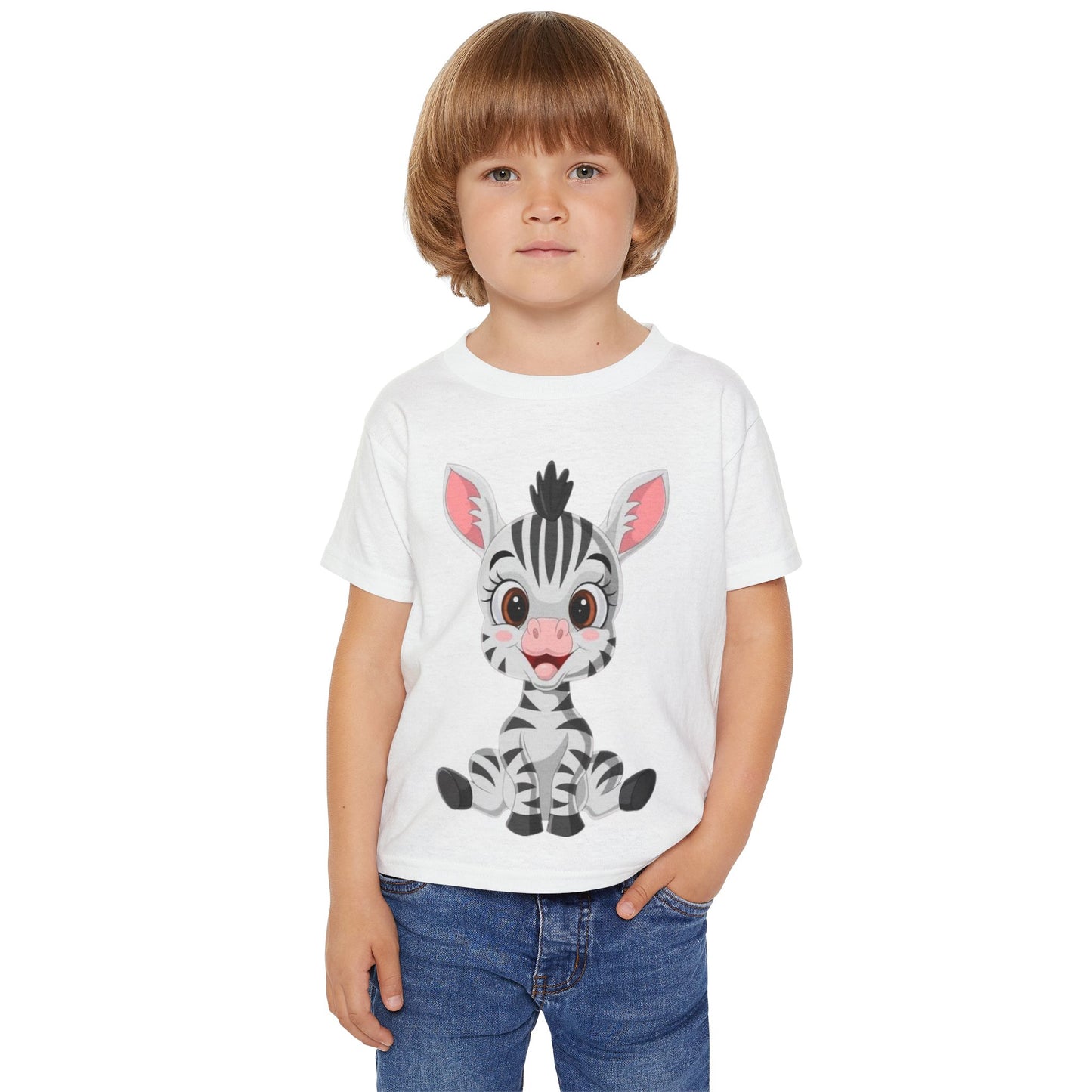 Cute Zebra Toddler T-Shirt - Adorable Animal Tee for Kids