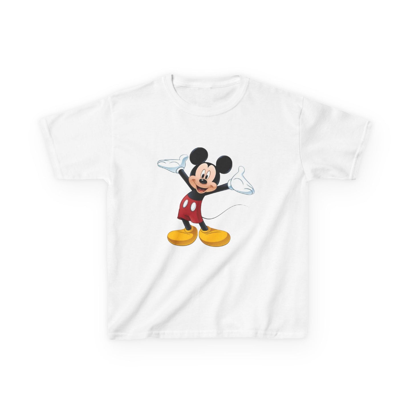 Kids Mickey Mouse Cotton Tee - Fun & Comfortable Spritely Wear for Young Fans