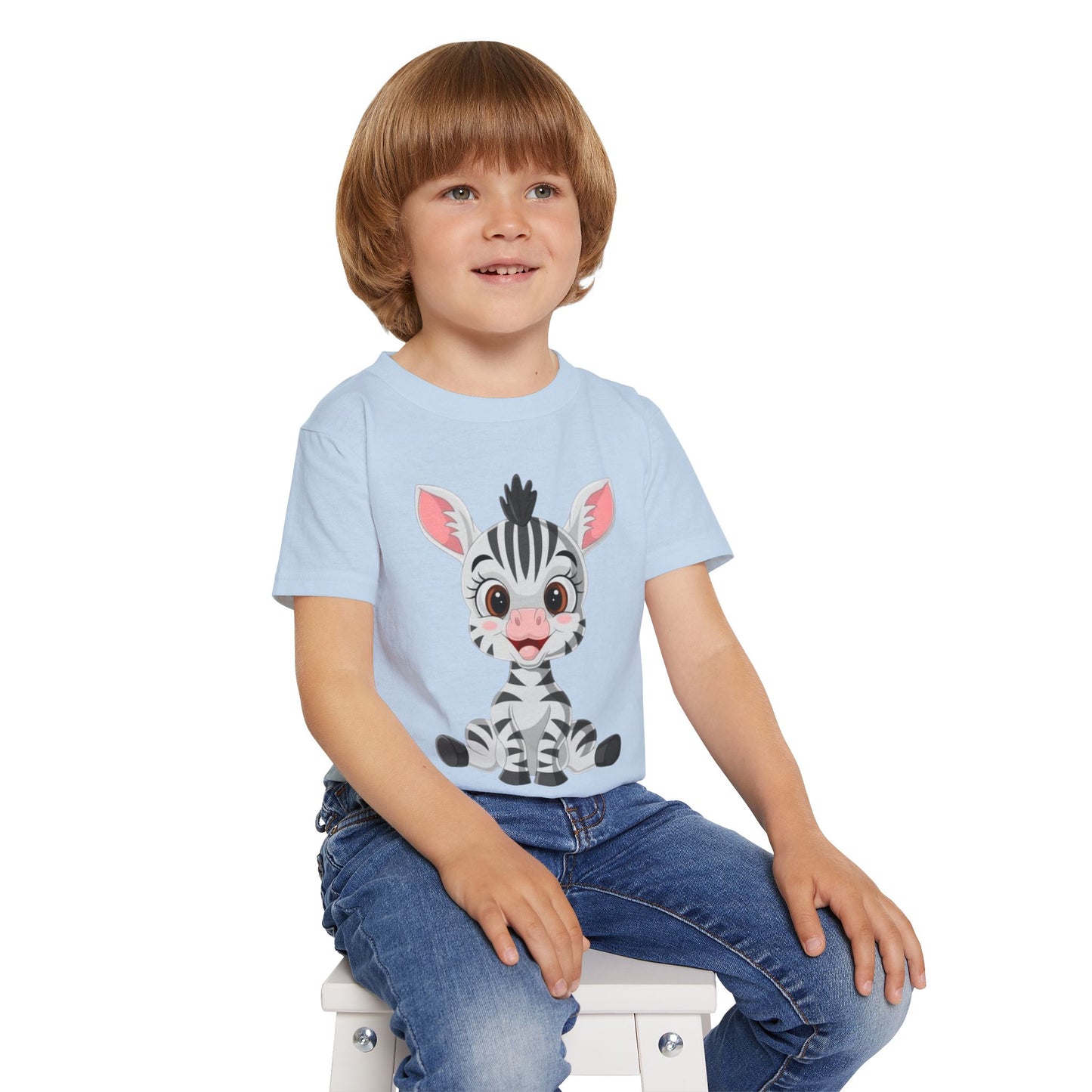 Cute Zebra Toddler T-Shirt - Adorable Animal Tee for Kids