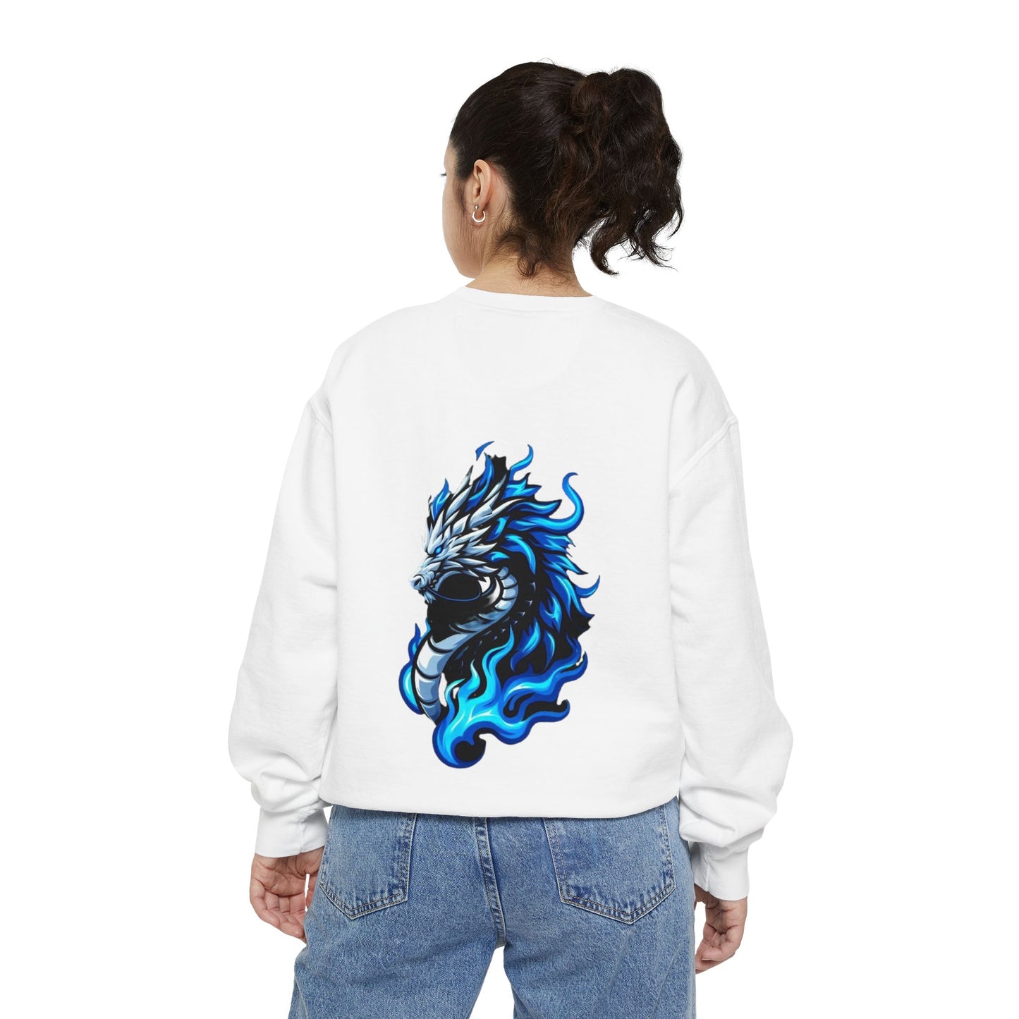 Unisex Blaze Fusion Graphic Sweatshirt - Bold Design for Comfort and Style