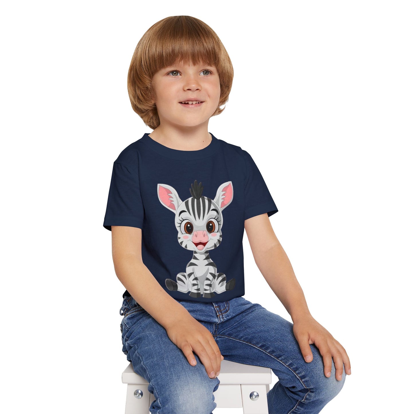 Cute Zebra Toddler T-Shirt - Adorable Animal Tee for Kids