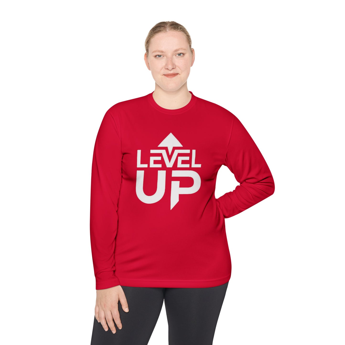 Level Up Unisex Lightweight Long Sleeve Tee - Perfect for Gamers and Achievers