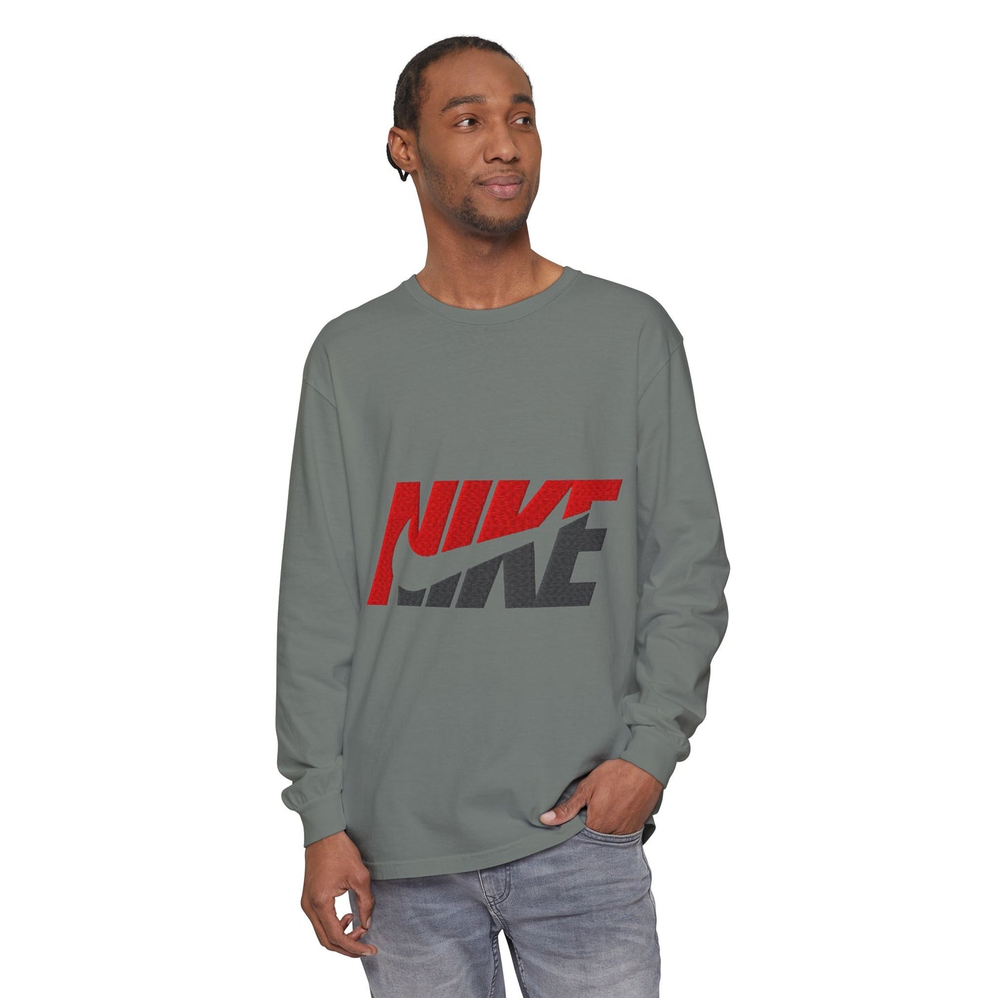 Unisex Long Sleeve T-Shirt | Vintage-Inspired Nike Graphic | Casual Comfort Wear