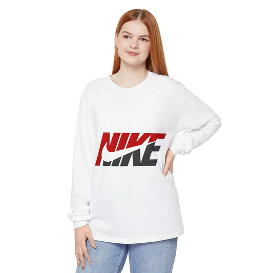 Unisex Long Sleeve T-Shirt | Vintage-Inspired Nike Graphic | Casual Comfort Wear