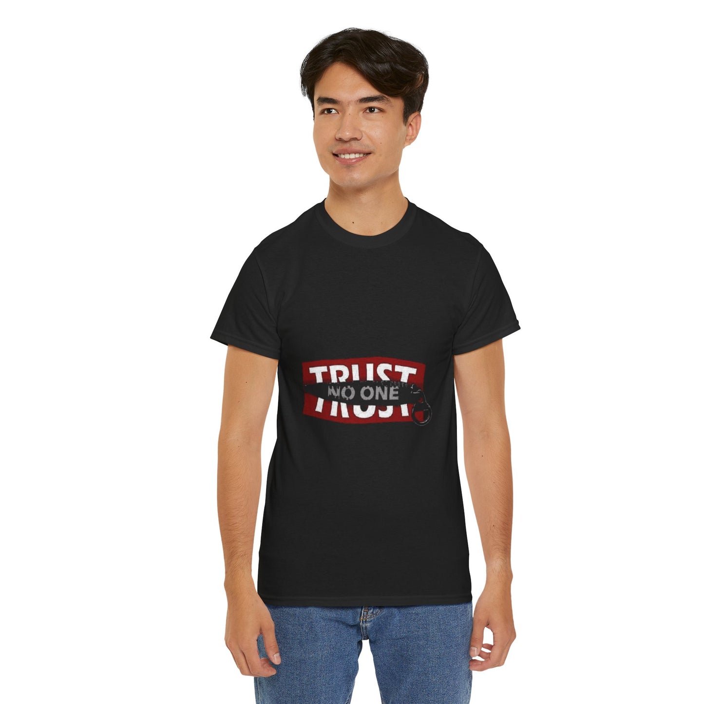 Trust No One Graphic Unisex Heavy Cotton Tee