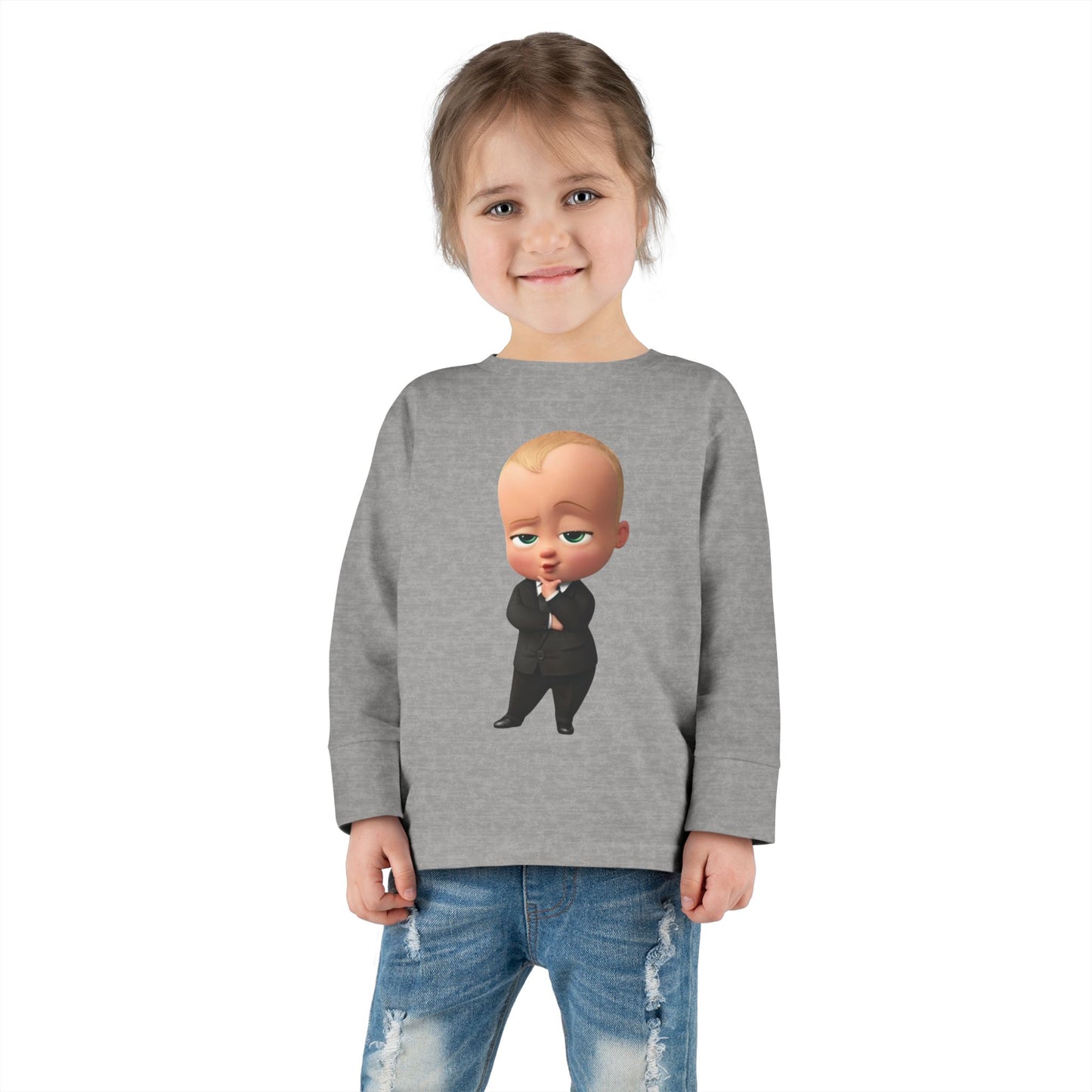 Toddler Boss Baby Long Sleeve Tee - Fun & Comfy Kids Shirt