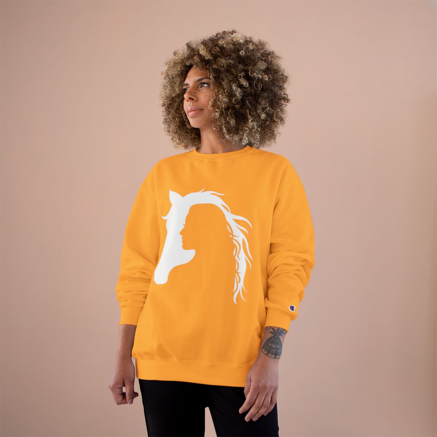 Equestrian Champion Sweatshirt - Horse & Rider Silhouette Design