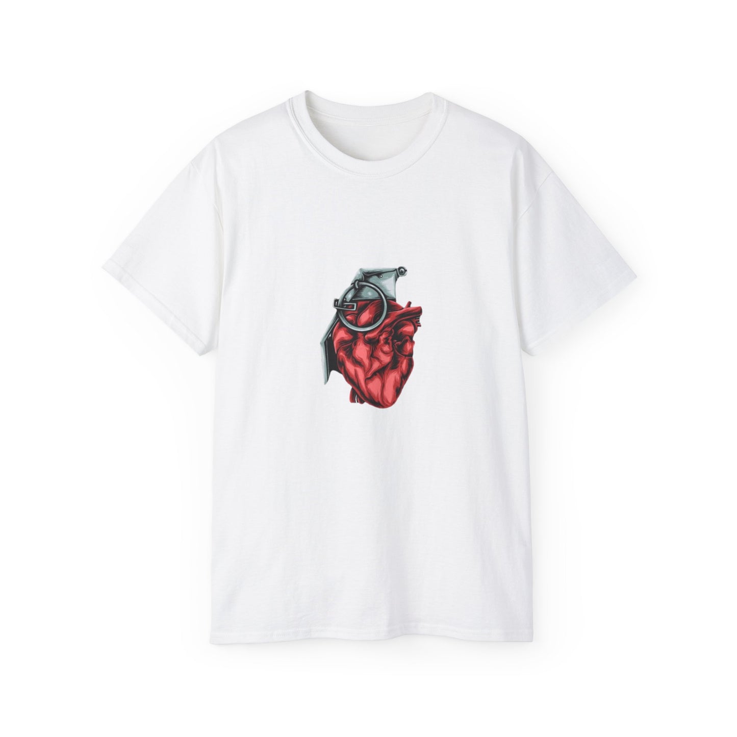 Bold Heart Graphic Unisex Ultra Cotton Tee - Unique Stylish Apparel for Art Lovers