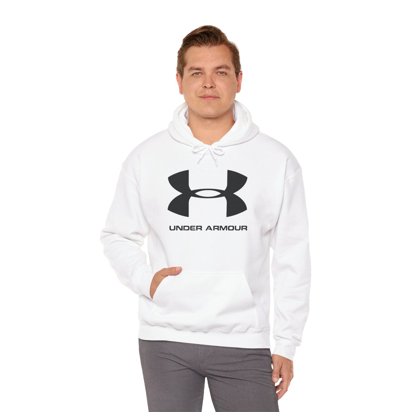 Unisex Heavy Blend™ Hoodie - Under Armour Logo Sweatshirt