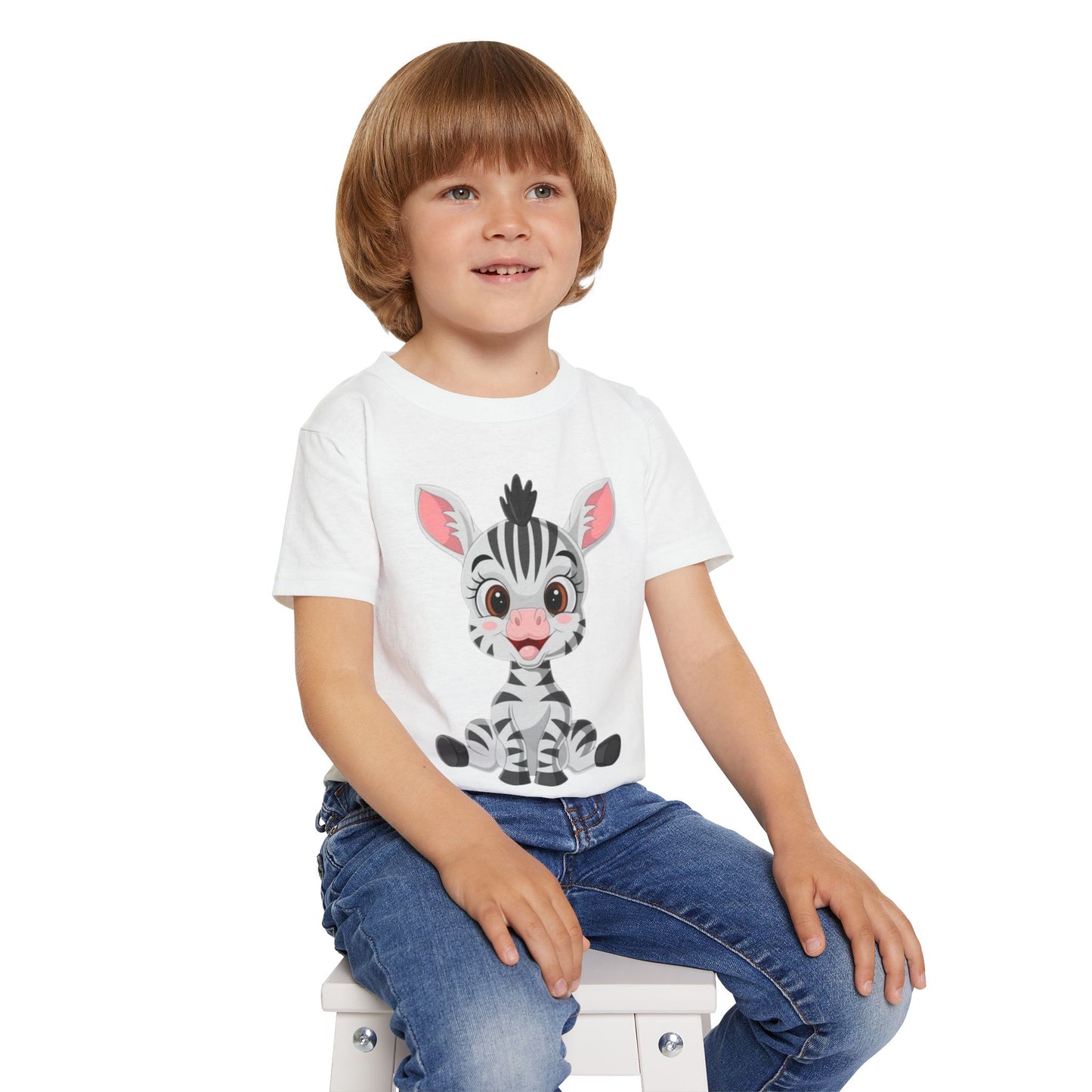 Cute Zebra Toddler T-Shirt - Adorable Animal Tee for Kids