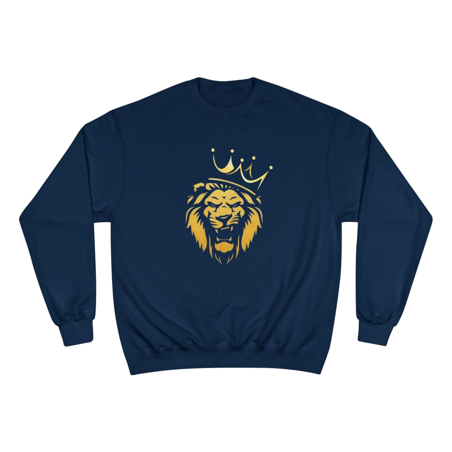 King of the Jungle Sweatshirt - Bold Lion with Crown Design