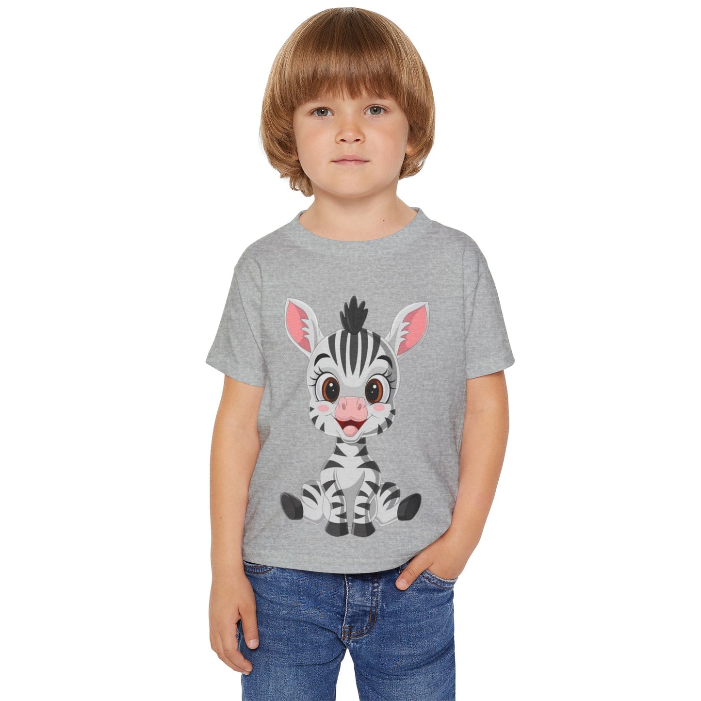 Cute Zebra Toddler T-Shirt - Adorable Animal Tee for Kids