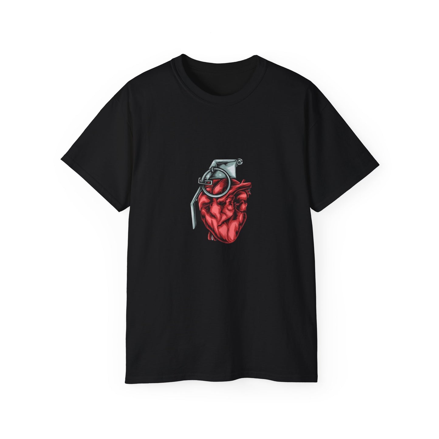 Bold Heart Graphic Unisex Ultra Cotton Tee - Unique Stylish Apparel for Art Lovers