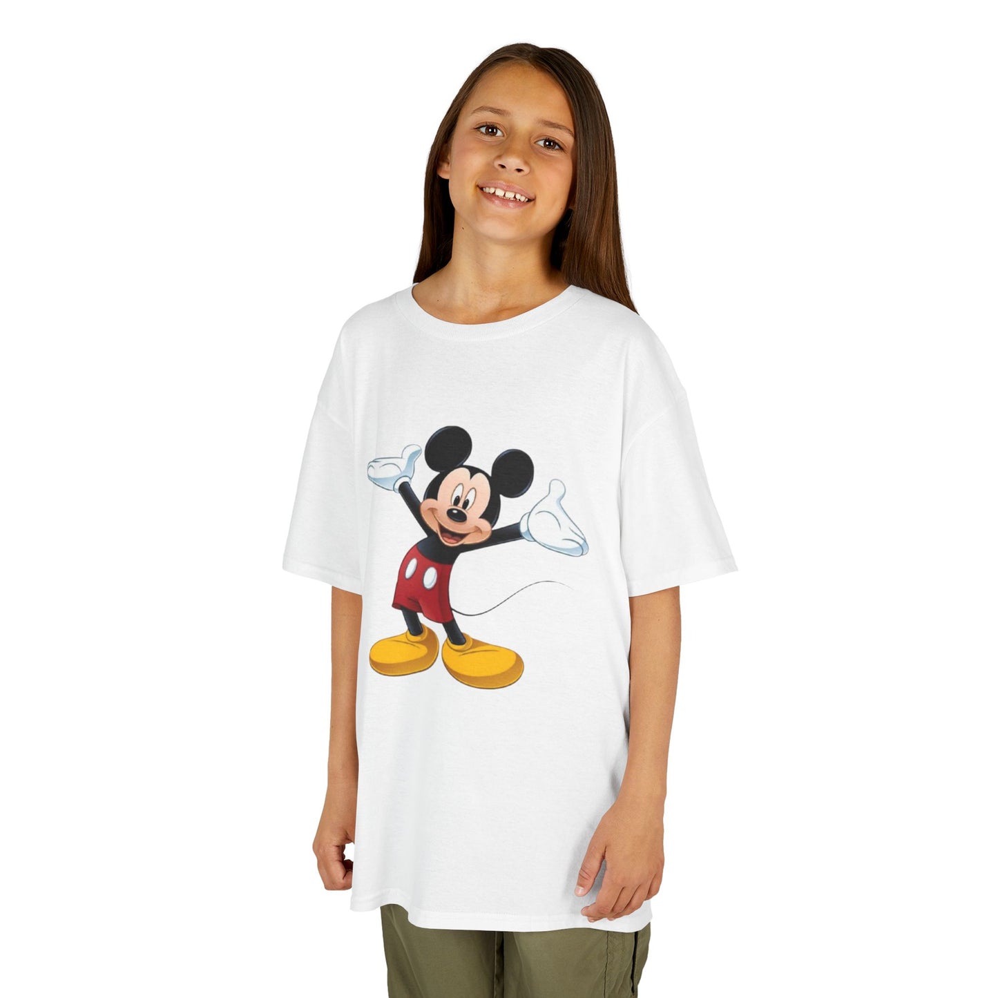 Kids Mickey Mouse Cotton Tee - Fun & Comfortable Spritely Wear for Young Fans