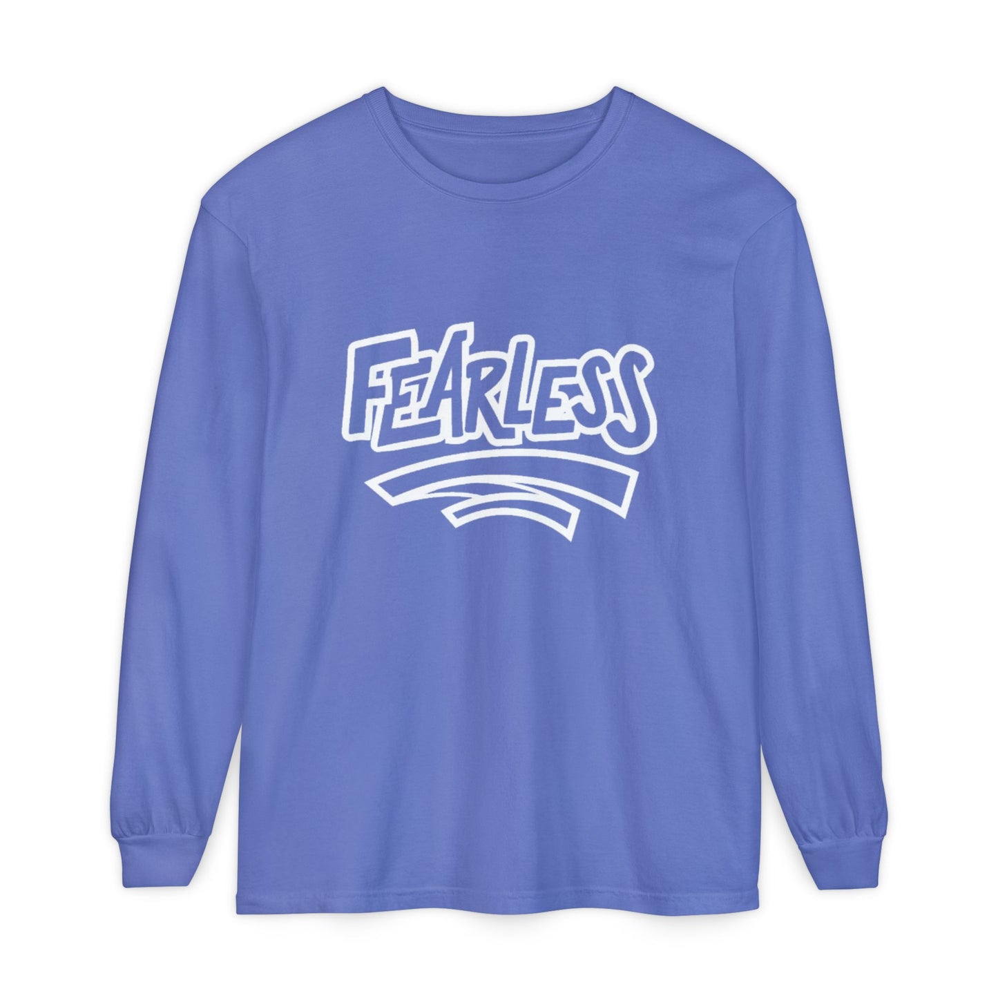 Fearless Unisex Long Sleeve T-Shirt - Garment-Dyed for Comfort