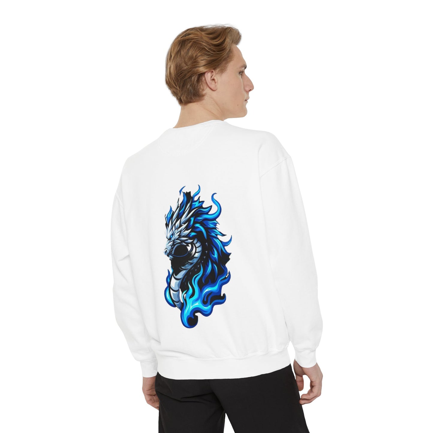 Unisex Blaze Fusion Graphic Sweatshirt - Bold Design for Comfort and Style