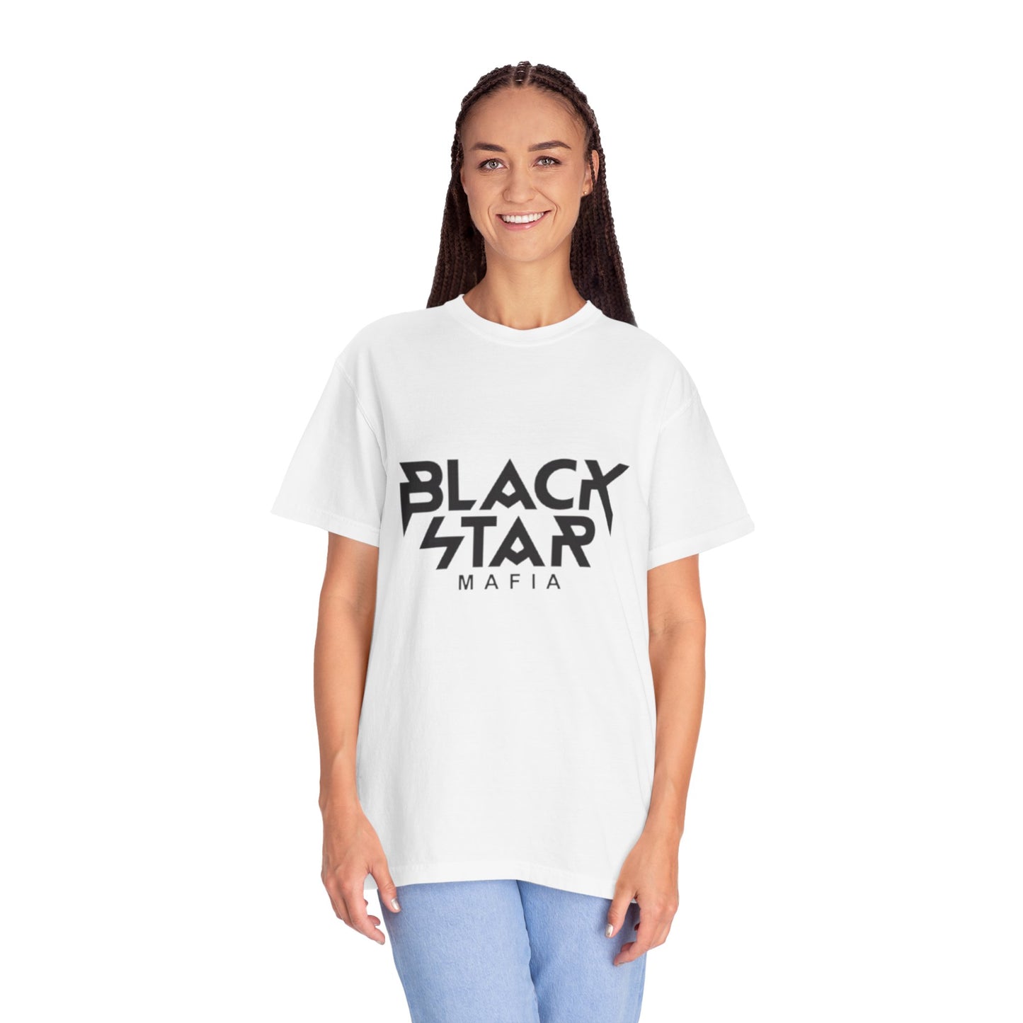 Black Star Mafia Unisex Garment-Dyed T-Shirt - Stylish Graphic Tee for Music Lovers