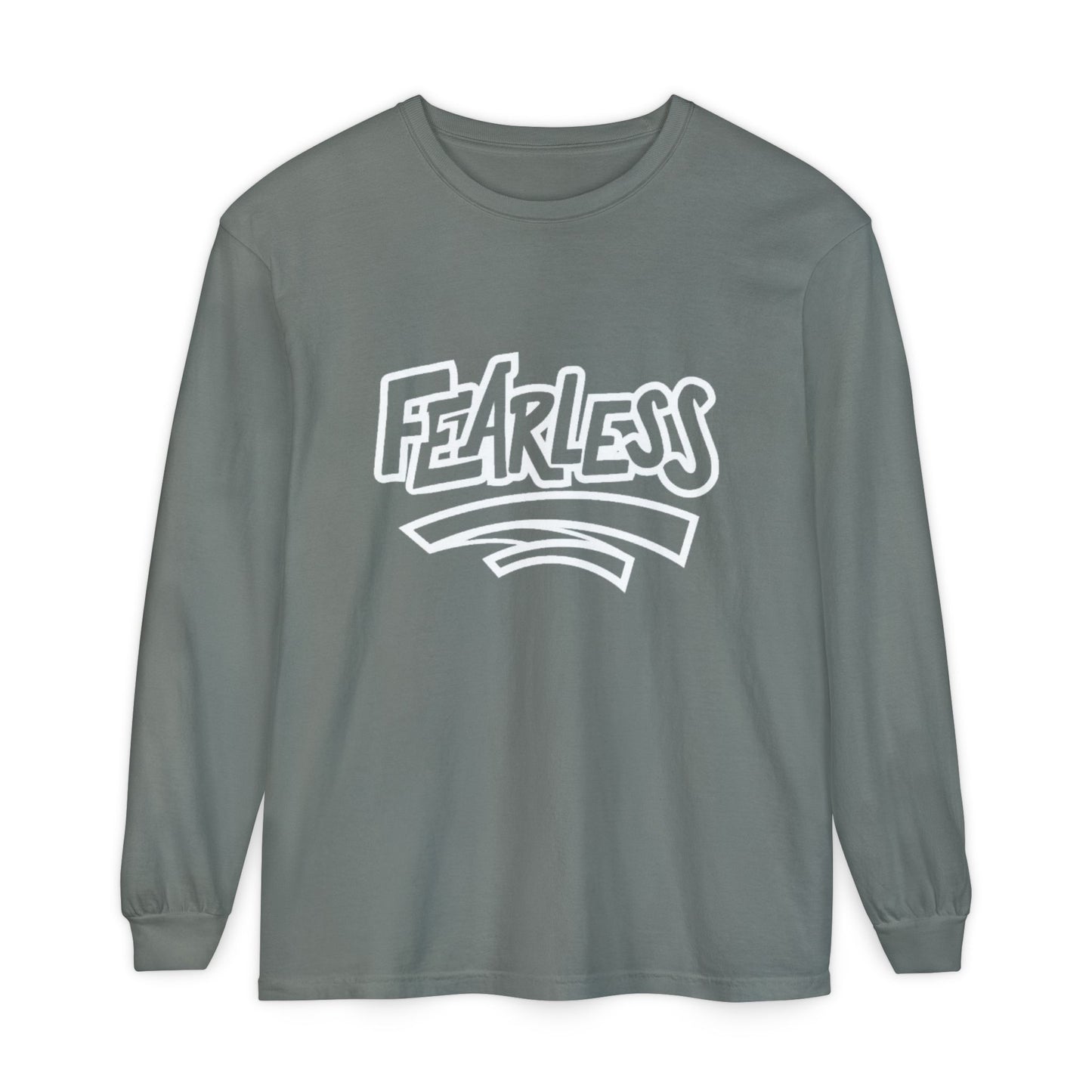 Fearless Unisex Long Sleeve T-Shirt - Garment-Dyed for Comfort