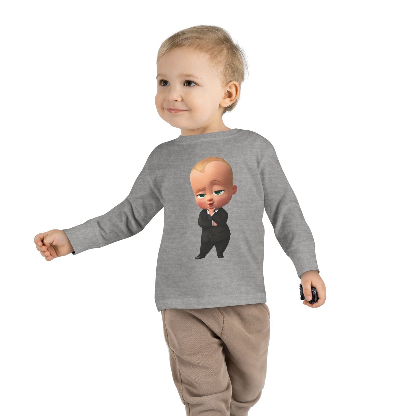 Toddler Boss Baby Long Sleeve Tee - Fun & Comfy Kids Shirt