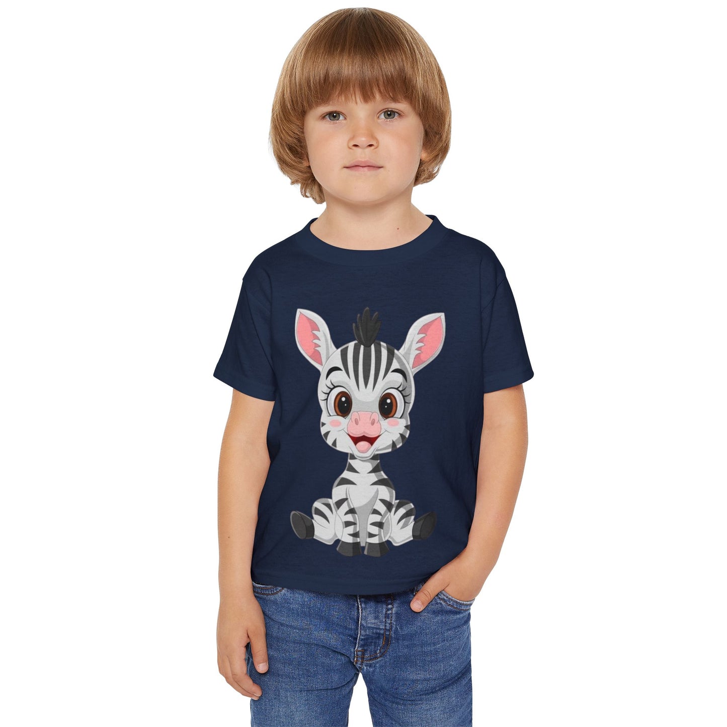 Cute Zebra Toddler T-Shirt - Adorable Animal Tee for Kids