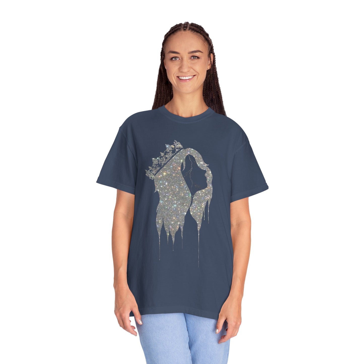 Galaxy Crown Unisex Garment-Dyed T-Shirt - Sparkling Design for Trendsetters